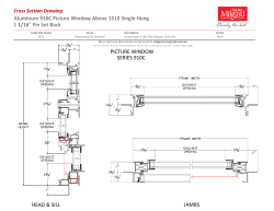 Aluminum 910C Picture Window Above 1510 Single Hung 1 1/16