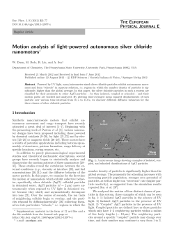Motion analysis of light-powered autonomous silver chloride