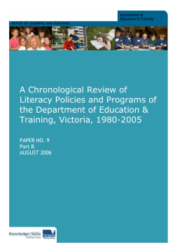 CHRONOLOGICAL REVIEW