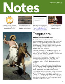 Jesus Uncensored- Three Temptations