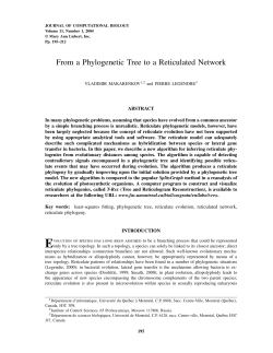 From a Phylogenetic Tree to a Reticulated Network