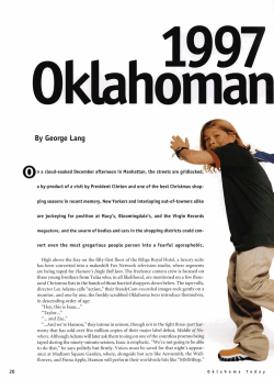 Oklahoma Today February-March 1998 Volume 48 No. 2: 1997 Year