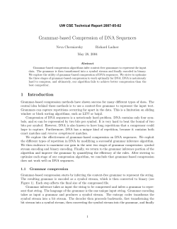 Grammar-based Compression of DNA Sequences