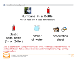 Hurricane in a Bottle plastic soda bottle (1- or 2