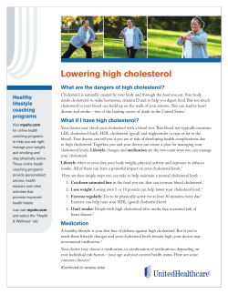Lowering high cholesterol