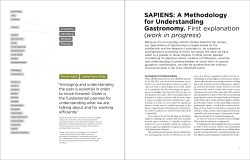 saPiens: a Methodology for Understanding gastronomy.