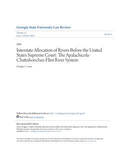 Interstate Allocation of Rivers Before the United States Supreme