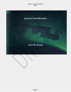 Ancient Canal Builders John M Jensen