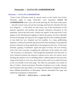 Donizetti &mdash; LUCIA DI LAMMERMOOR