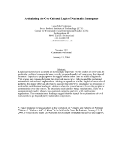 Articulating the Geo-Cultural Logic of Nationalist Insurgency
