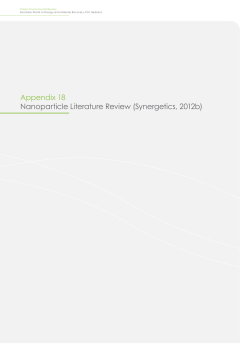 Appendix 18 Nanoparticle Literature Review (Synergetics, 2012b)