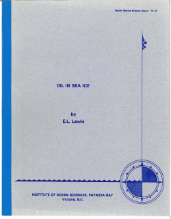 OIL IN SEA ICE EL Lewis