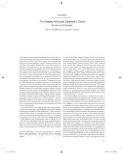 The Vaupes Arch and Casiquiare Canal