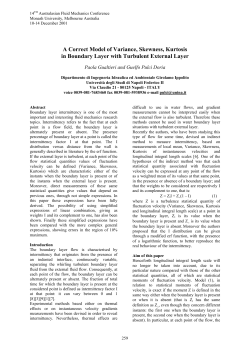 A Correct Model of Variance, Skewness, Kurtosis in Boundary Layer