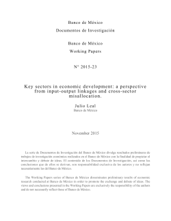 Key sectors in economic development: a