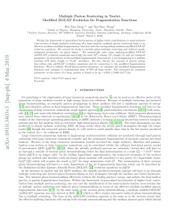 Multiple Parton Scattering in Nuclei: Modified DGLAP Evolution for