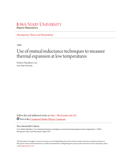 Use of mutual inductance techniques to measure thermal expansion