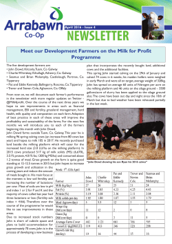 newsletter - Arrabawn Co-op