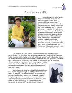 Fran Henry and Abby - Denver Pet Partners