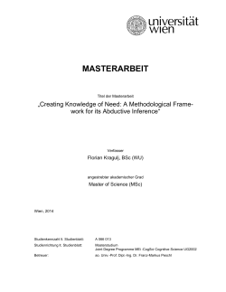 Creating Knowledge of Need - Institute for Information Business