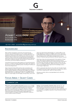 Adam Casselden - Greenway Chambers