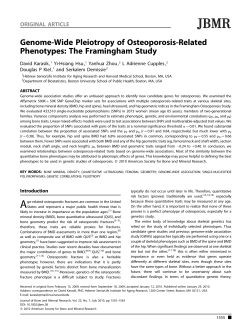 Genome-wide pleiotropy of osteoporosis