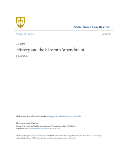 History and the Eleventh Amendment