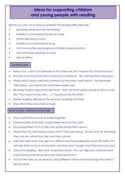 Ideas for supporting children and young people