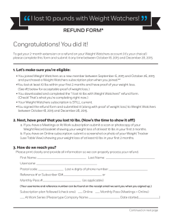 I lost 10 pounds with Weight Watchers!