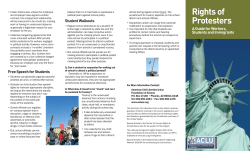 Rights of Protesters