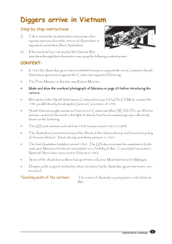 Diggers arrive in Vietnam - John Curtin Prime Ministerial Library