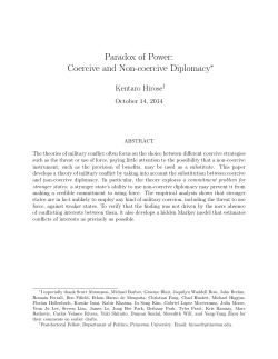 Paradox of Power: Coercive and Non-coercive