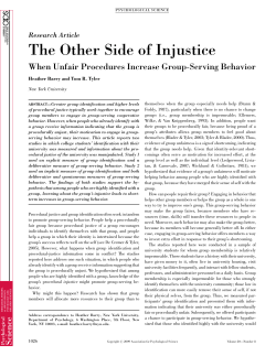 The Other Side of Injustice