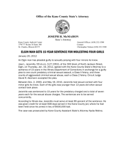 01-19-2012 Elgin man goes to prison for molesting four girls