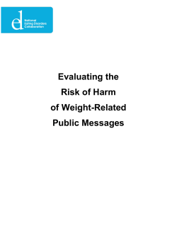 Appendix: Healthy Weight Related Messages