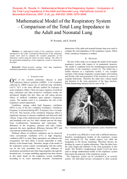 Mathematical Model of the Respiratory System