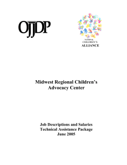 2005 Job Description and Salary Survey