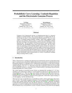 Probabilistic Curve Learning: Coulomb Repulsion and the