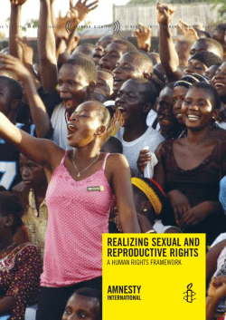 Realizing Sexual and Reproductive Rights: A Human Rights