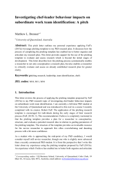 Investigating chef-leader behaviour impacts on subordinate work