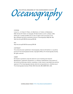 Publisher - The Oceanography Society