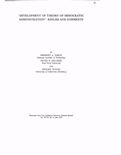 development of theory of democratic
