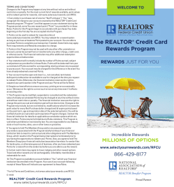 The REALTOR&reg; Credit Card Rewards Program
