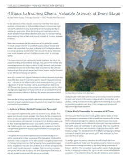 4 Steps to Insuring Clients` Valuable Artwork at Every Stage