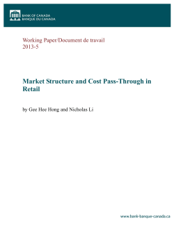 Market Structure and Cost Pass-Through in Retail