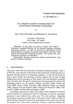 An adaptive hybrid metaheuristic for permutation ftowshop