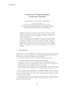 Concurrent Turing Machines as Rewrite Theories