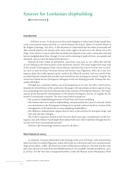 Sources for Lusitanian shipbuilding