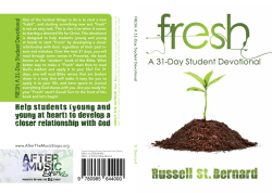 FRESH : A 31 -Day Student Devotional S t