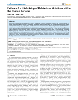 Evidence for Hitchhiking of Deleterious Mutations within the Human